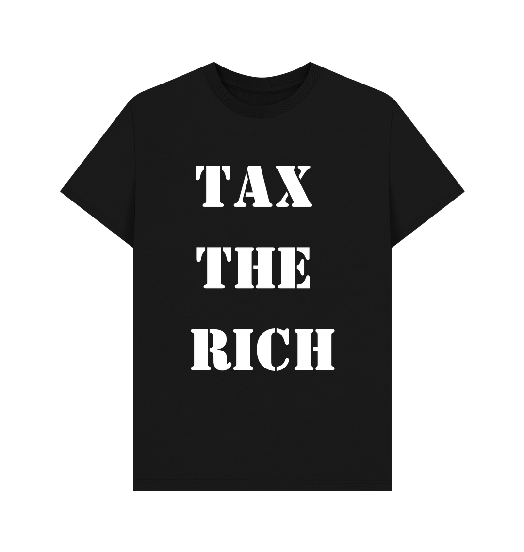 Black Printed T-shirt Front