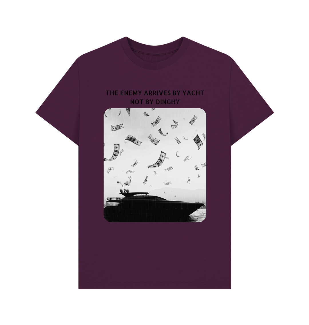 Purple Printed T-shirt Front