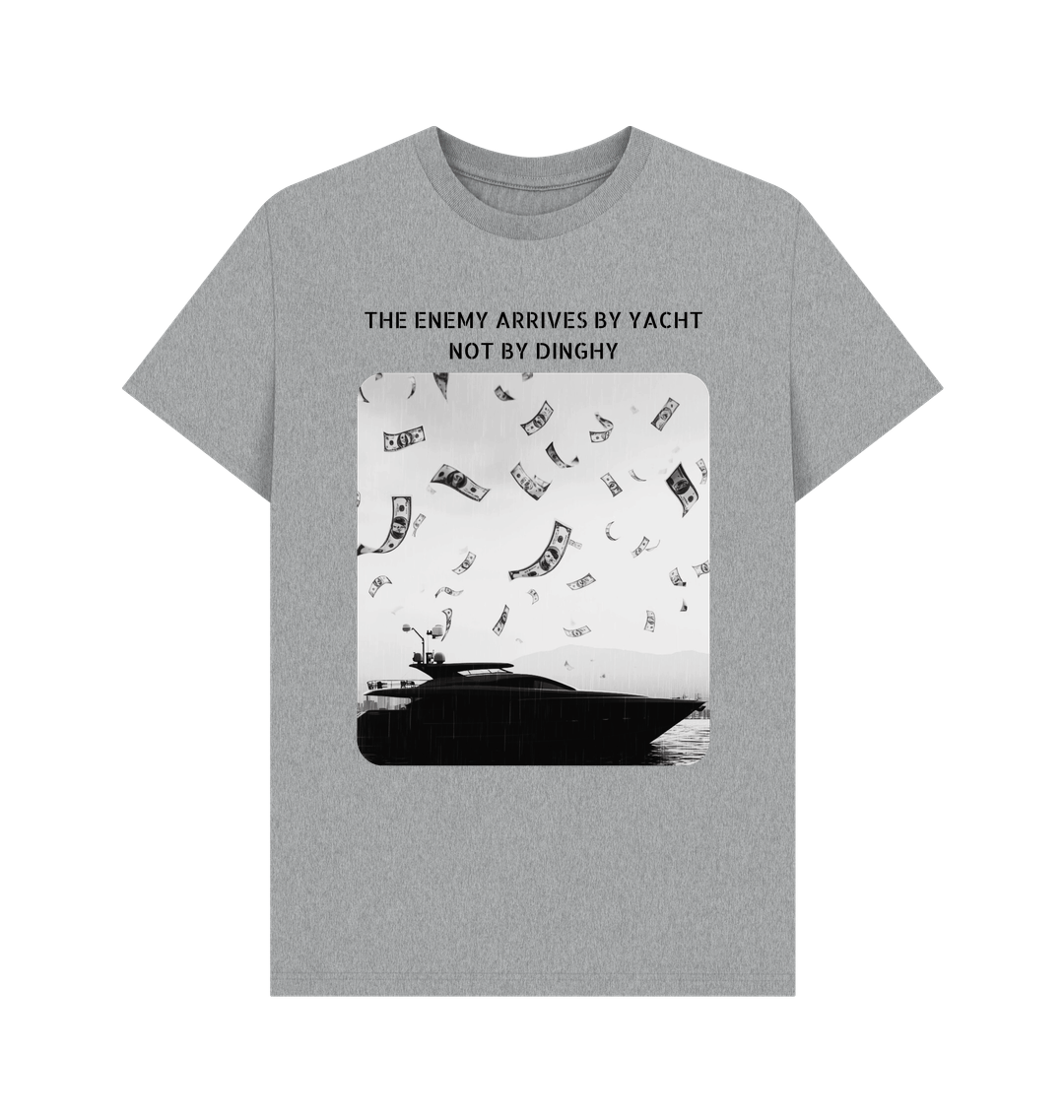 Athletic Grey Printed T-shirt Front