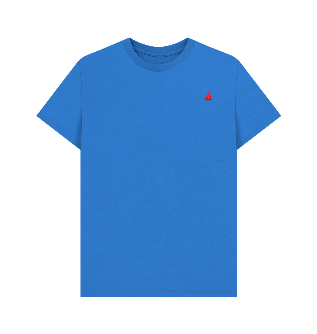 Bright Blue Printed T-shirt Front