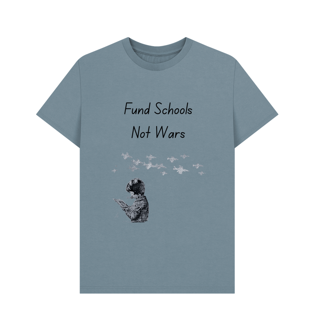 Stone Blue Printed T-shirt Front