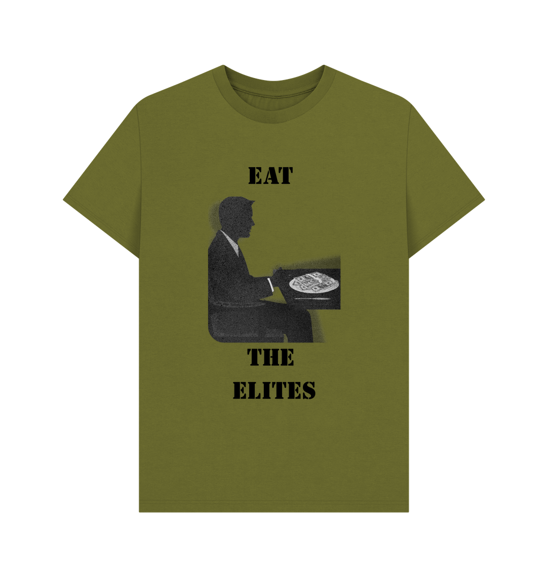 Moss Green Printed T-shirt Front