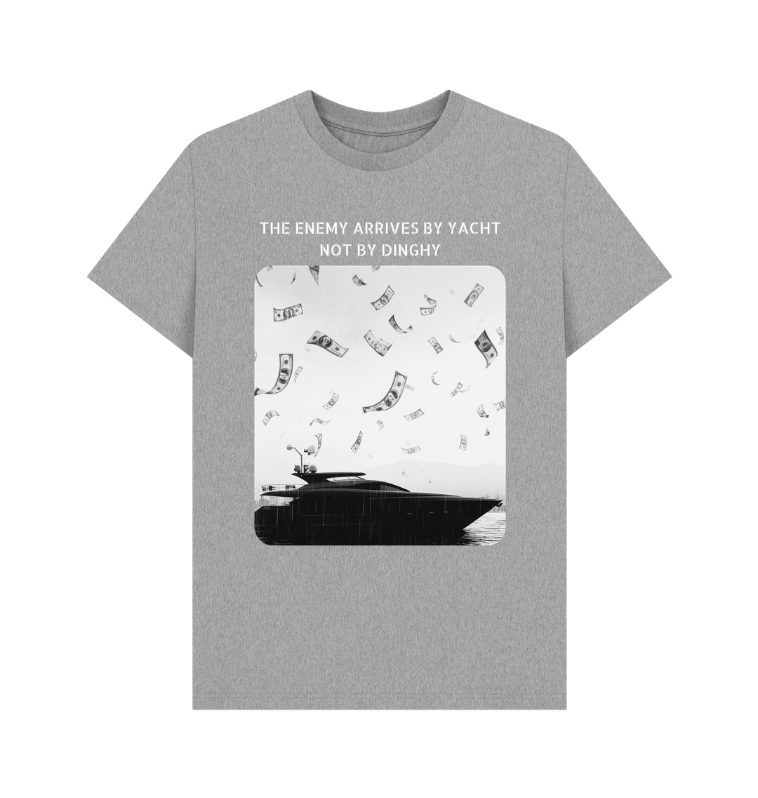 Athletic Grey Printed T-shirt Front