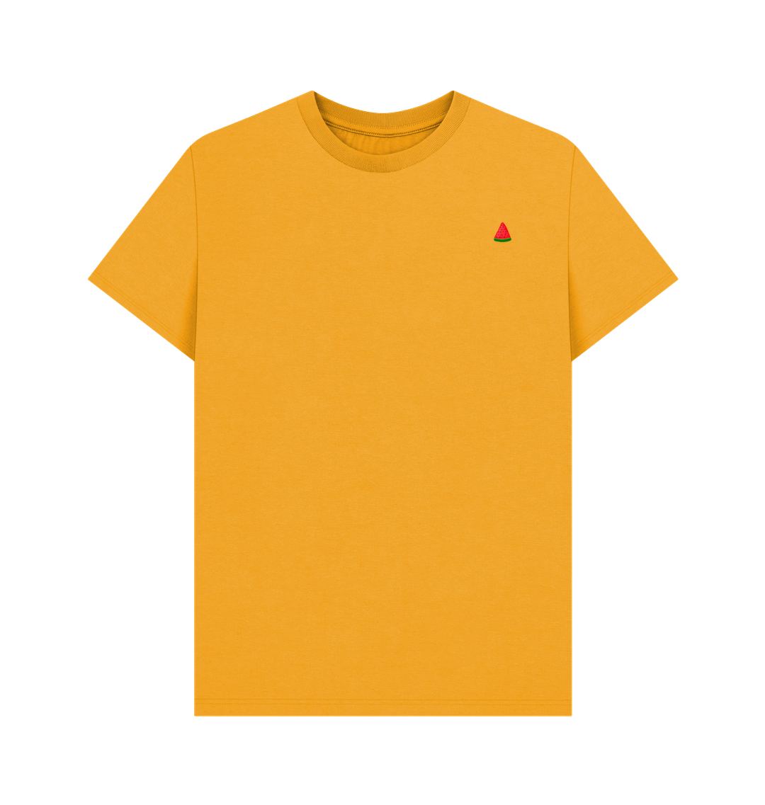 Mustard Printed T-shirt Front