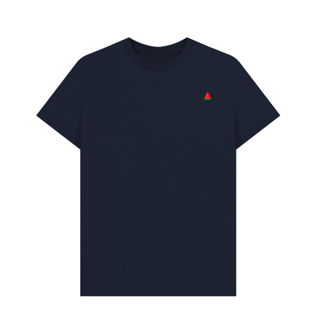 Navy Blue Printed T-shirt Front