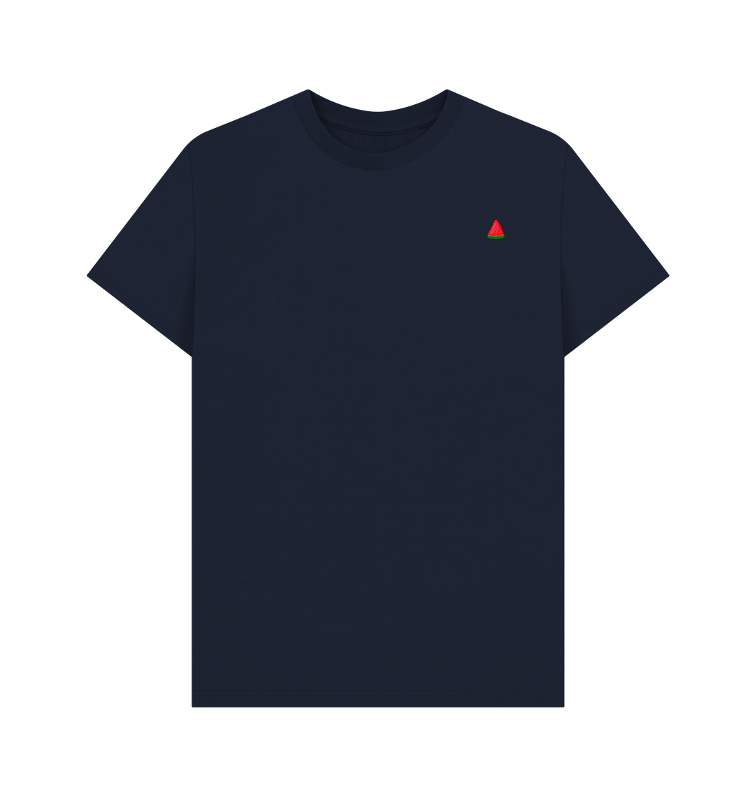 Navy Blue Printed T-shirt Front
