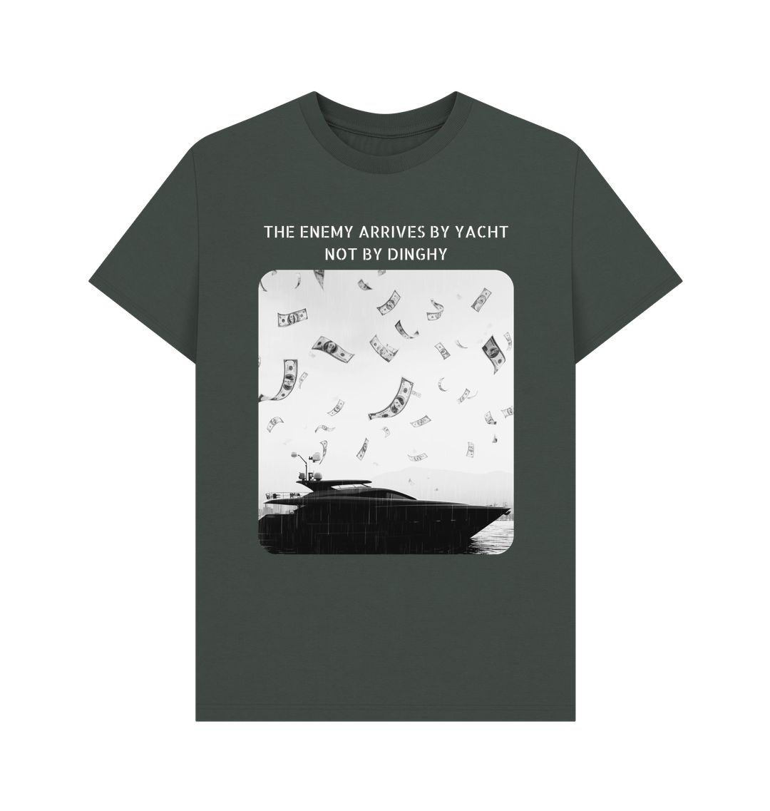 Dark Grey Printed T-shirt Front