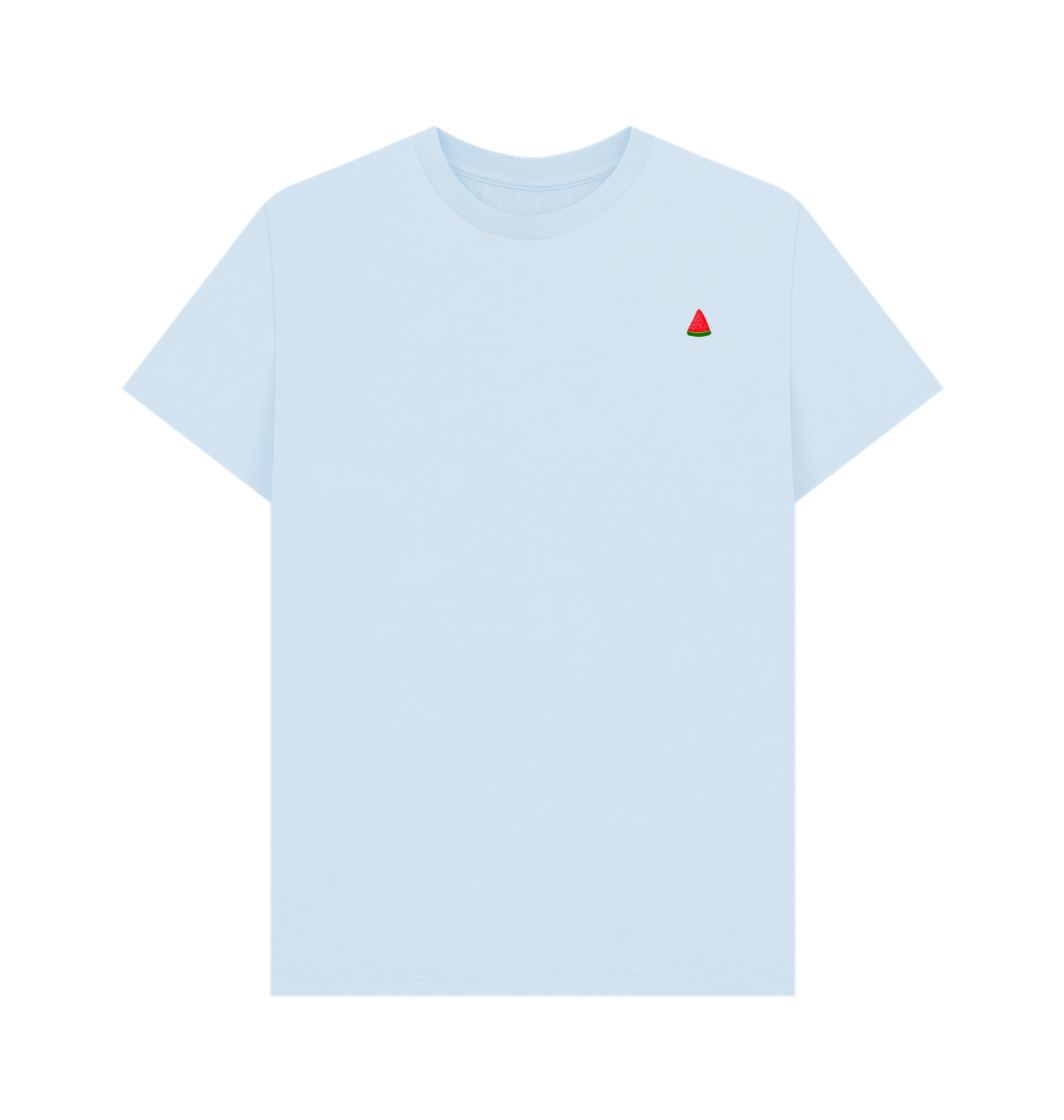 Sky Blue Printed T-shirt Front