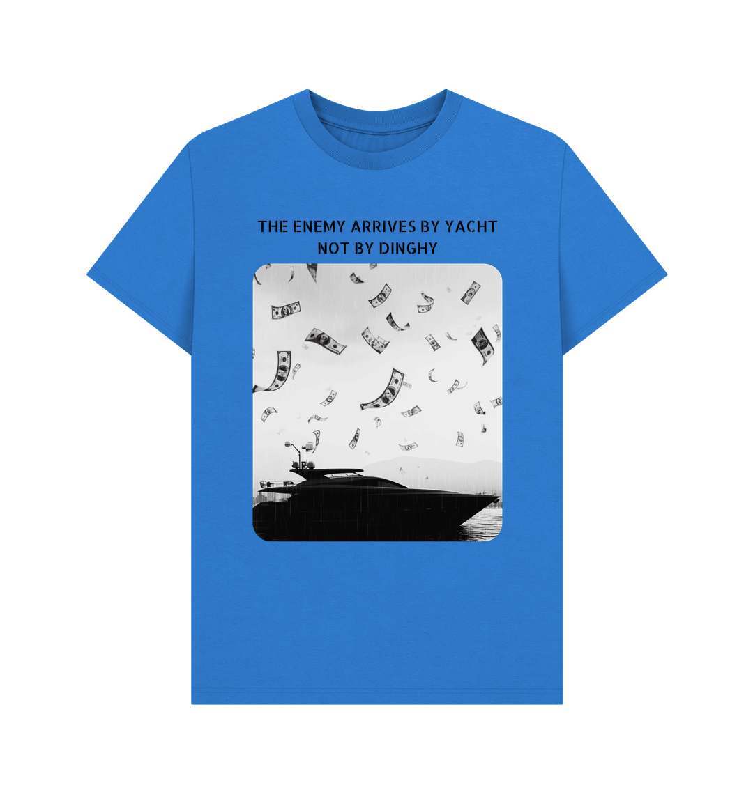 Bright Blue Printed T-shirt Front