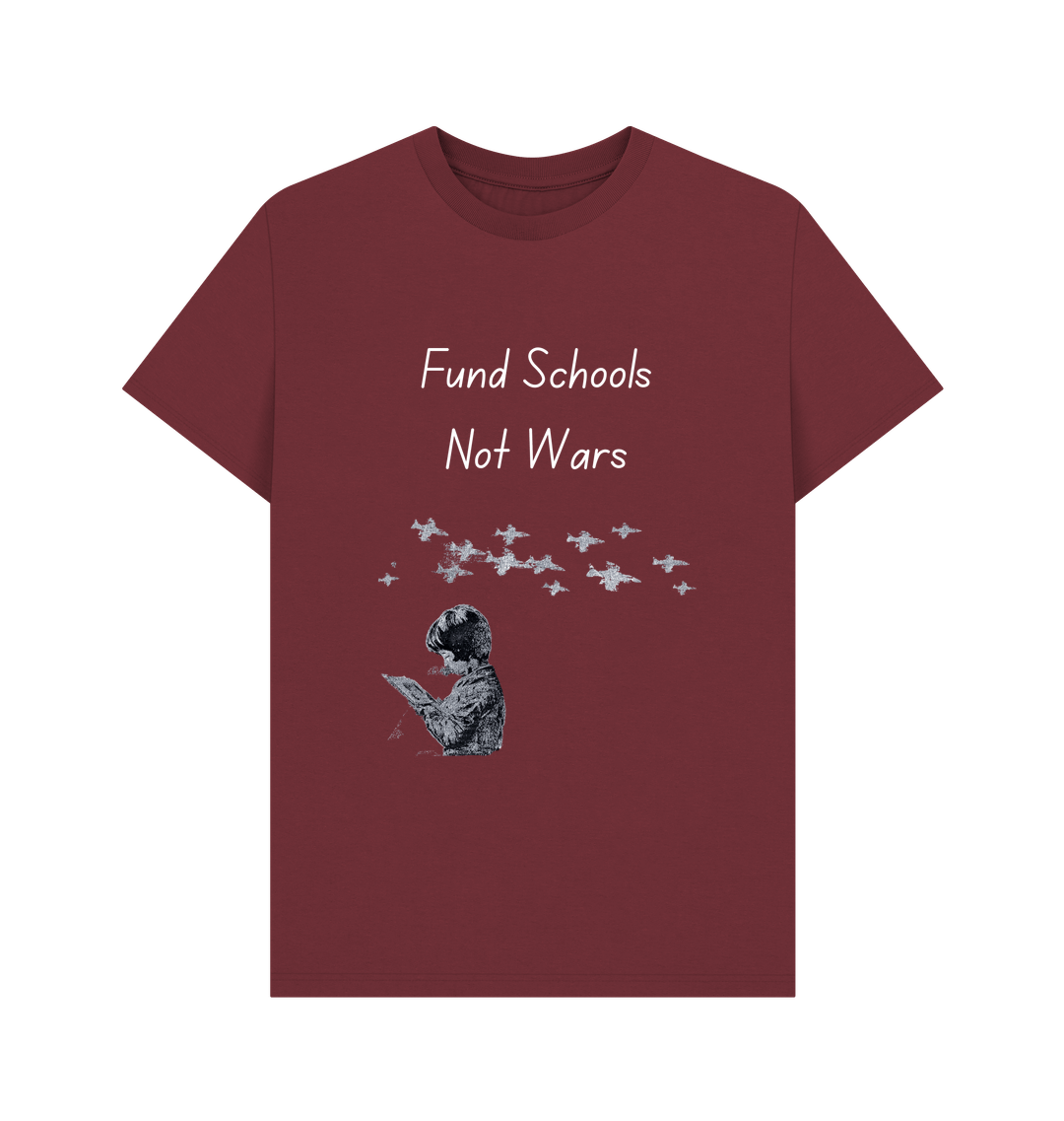 Red Wine Printed T-shirt Front